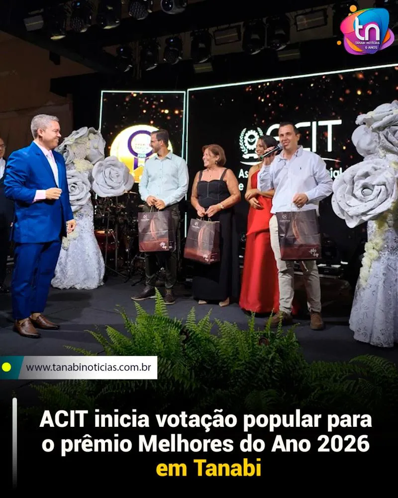 ACIT inicia votação popular para o prêmio Melhores do Ano 2026 em Tanabi